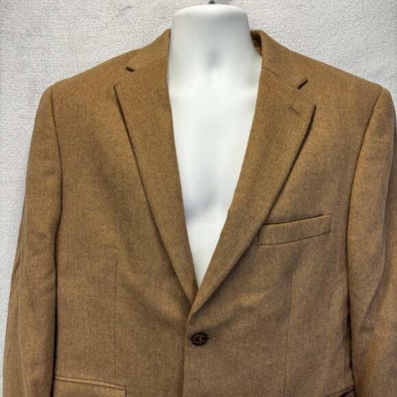 NEW Tasso Elba 100% Camelhair Blazer Jacket Mens 40S Tan Lanificio Campore Italy - Picture 7 of 16